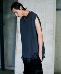 HARE | 【UNDERGROUND MODE】ダメージノースリーブカットソー(HARE)(Tシャツ/カットソー)