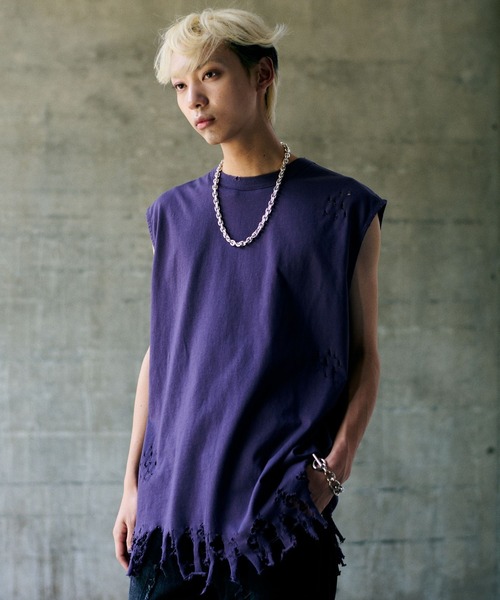 UNDERCOVER 07SS PURPLE期 ノースリーブシャツ メンズ UNDERCOVER アンダーカバー シャツ 公式通販 - ALLEY OnlineShop
