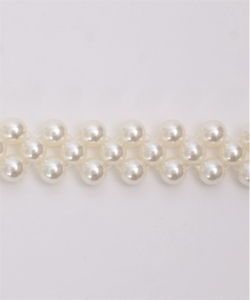 axes femme(アクシーズファム)の「オーナメントパールゴムベルト(ベルト・レディース・ゴールド/シルバー・FREE)」の8枚目の写真