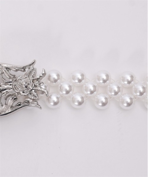 axes femme(アクシーズファム)の「オーナメントパールゴムベルト(ベルト・レディース・ゴールド/シルバー・FREE)」の17枚目の写真