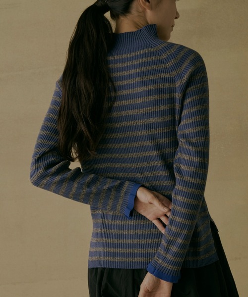 Libra Cue（リブラ キュー）の「ハイネックフリルリブニット（ニット/セーター・レディース・レッド/アイボリー/ブラック/ブルー/グレー・FREE）」の20枚目の写真