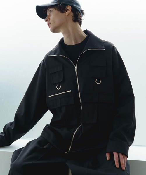 STERNBERG(スタンバーグ)の「ウールギャバユーティリティシャツジャケット(ブルゾン・メンズ・グレー/ブラック・SMALL/MEDIUM/LARGE)」の20枚目の写真