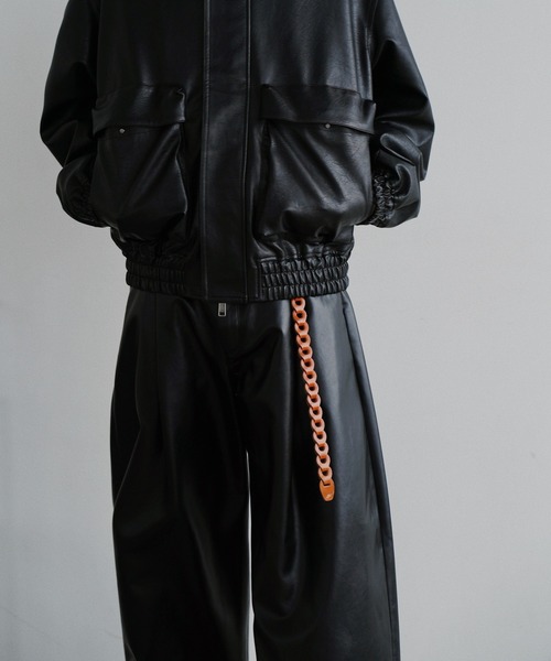 WYM LIDNM（ウィム バイ リドム）の「ARTIFICIAL GRAIN COMFORT PANTS（その他パンツ・メンズ・ブラック/アッシュブラウン/チャコール・S/M/L）」の20枚目の写真