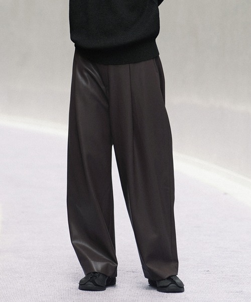 WYM LIDNM（ウィム バイ リドム）の「ARTIFICIAL GRAIN COMFORT PANTS（その他パンツ・メンズ・ブラック/アッシュブラウン/チャコール・S/M/L）」の12枚目の写真