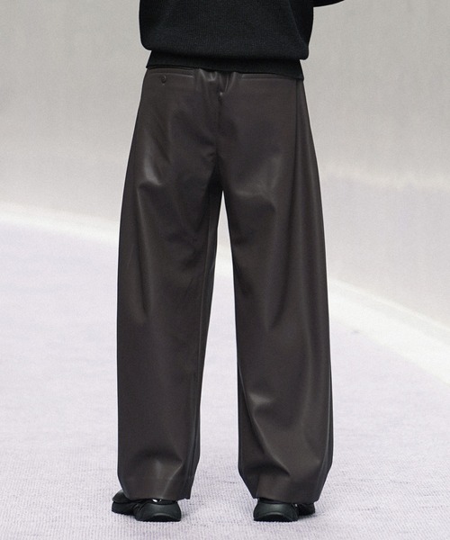 WYM LIDNM（ウィム バイ リドム）の「ARTIFICIAL GRAIN COMFORT PANTS（その他パンツ・メンズ・ブラック/アッシュブラウン/チャコール・S/M/L）」の14枚目の写真