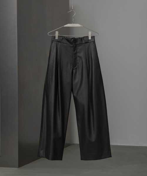 WYM LIDNM（ウィム バイ リドム）の「ARTIFICIAL GRAIN COMFORT PANTS（その他パンツ・メンズ・ブラック/アッシュブラウン/チャコール・S/M/L）」の5枚目の写真