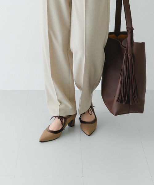 RODE SKO チャンキーヒール　リボンパンプス MADE IN JAPAN』チャンキーヒールリボンパンプス | ロデスコ