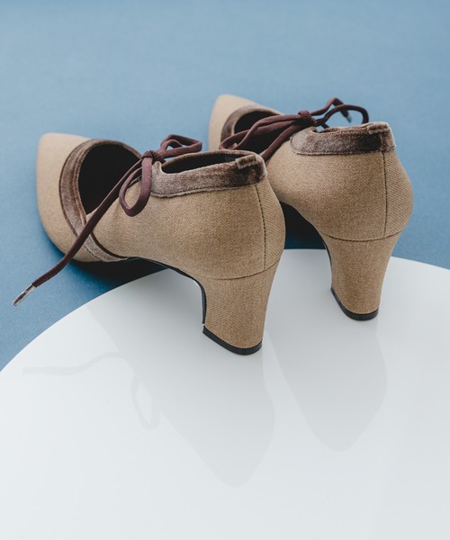 MADE IN JAPAN』チャンキーヒールリボンパンプス（パンプス