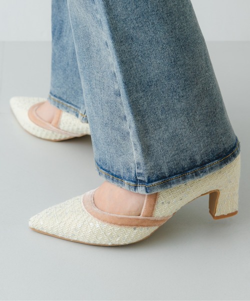 MADE IN JAPAN』チャンキーヒールリボンパンプス（パンプス）｜RODE