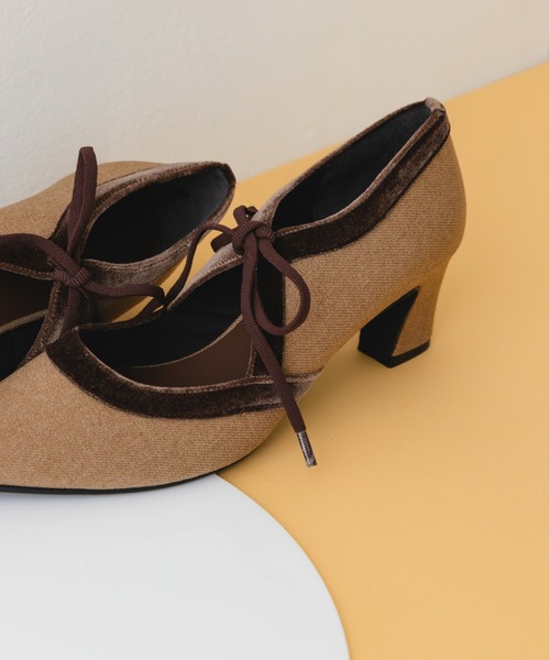 MADE IN JAPAN』チャンキーヒールリボンパンプス（パンプス）｜RODE