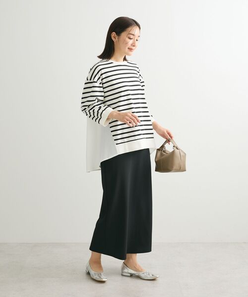 Green　Parks（グリーンパークス）の「らくスレ　Iラインスカート（スカート・レディース・ピンク/ダークブラウン/ブラック/ホワイト系その他2・FREE）」の14枚目の写真