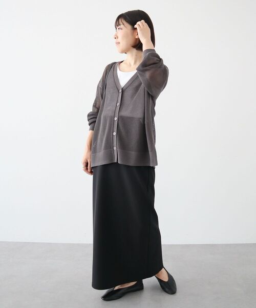 Green　Parks（グリーンパークス）の「らくスレ　Iラインスカート（スカート・レディース・ピンク/ダークブラウン/ブラック/ホワイト系その他2・FREE）」の19枚目の写真