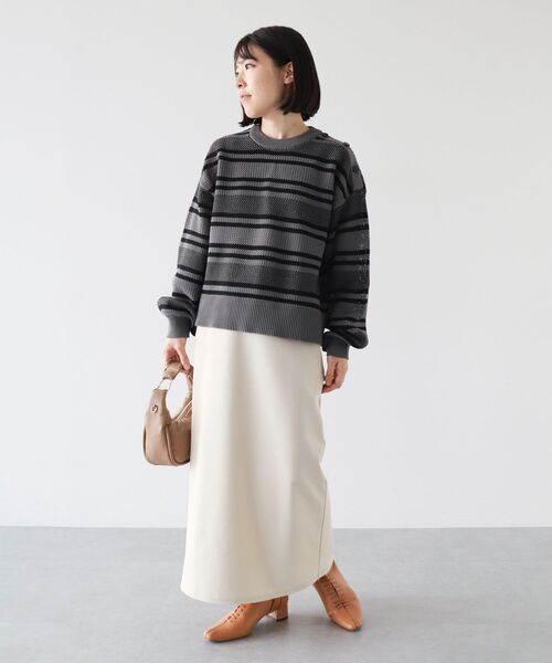 Green　Parks（グリーンパークス）の「らくスレ　Iラインスカート（スカート・レディース・ピンク/ダークブラウン/ブラック/ホワイト系その他2・FREE）」の20枚目の写真