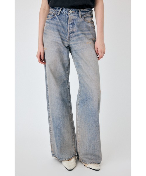 MOUSSY(マウジー)の「MIDRISE BAGGY(デニムパンツ・レディース・ブルー・23inch/24inch/25inch/26inch)」の12枚目の写真