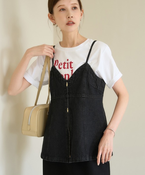 ROPE' PICNIC（ロペピクニック）の「デニムビスチェ（ベスト・レディース・ブルー/ブラック系その他・38）」の6枚目の写真