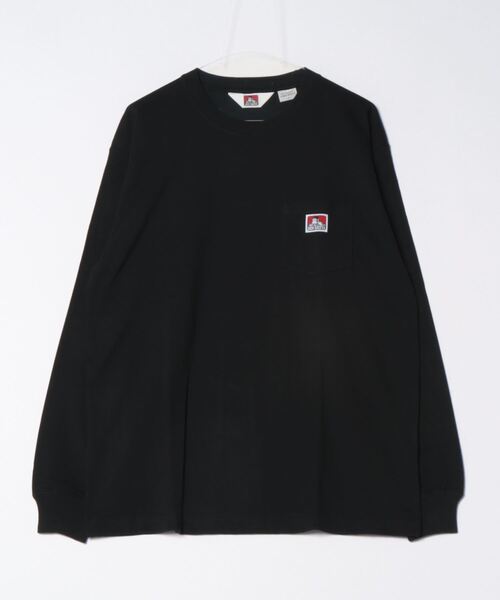 BEN DAVIS（ベンデイビス）の「【BEN DAVIS/ベンデイビス】オーバーサイズ 長袖 ロンT ブランドネーム ポケット付き（Tシャツ/カットソー・メンズ・ホワイト/グレイッシュブルー/ブラック/グレー/カーキ/ダークグリーン・X-LARGE/LARGE/MEDIUM/SMALL）」の10枚目の写真