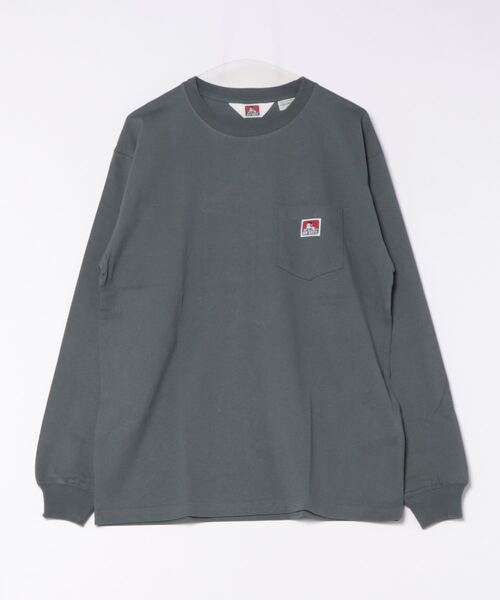 BEN DAVIS（ベンデイビス）の「【BEN DAVIS/ベンデイビス】オーバーサイズ 長袖 ロンT ブランドネーム ポケット付き（Tシャツ/カットソー・メンズ・ホワイト/グレイッシュブルー/ブラック/グレー/カーキ/ダークグリーン・X-LARGE/LARGE/MEDIUM/SMALL）」の17枚目の写真