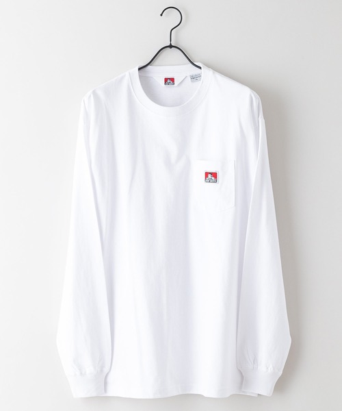BEN DAVIS（ベンデイビス）の「【BEN DAVIS/ベンデイビス】オーバーサイズ 長袖 ロンT ブランドネーム ポケット付き（Tシャツ/カットソー・メンズ・ホワイト/グレイッシュブルー/ブラック/グレー/カーキ/ダークグリーン・X-LARGE/LARGE/MEDIUM/SMALL）」の7枚目の写真