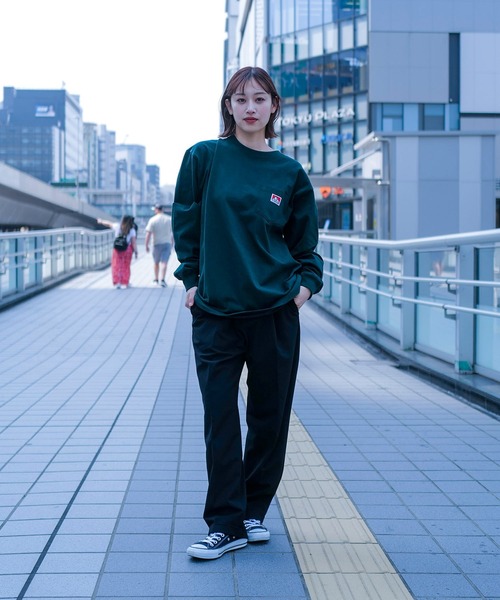 BEN DAVIS（ベンデイビス）の「【BEN DAVIS/ベンデイビス】オーバーサイズ 長袖 ロンT ブランドネーム ポケット付き（Tシャツ/カットソー・メンズ・ホワイト/グレイッシュブルー/ブラック/グレー/カーキ/ダークグリーン・X-LARGE/LARGE/MEDIUM/SMALL）」の18枚目の写真