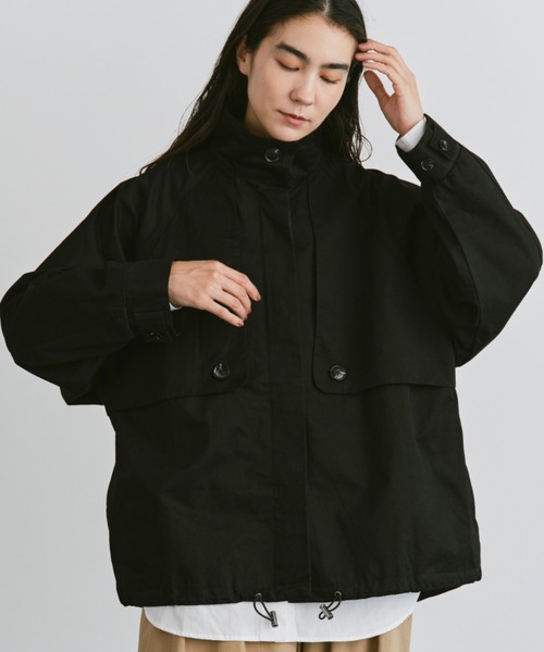 Libra Cue（リブラ キュー）の「フライヨークライトブルゾン（ブルゾン・レディース・ブラック/ベージュ・FREE）」の14枚目の写真