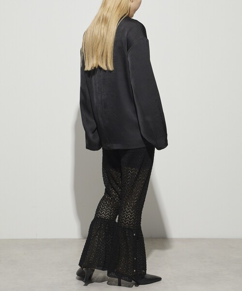 Firsthand（ファーストハンド）の「Firsthand/ファーストハンド レース編みニットパンツ（その他パンツ・レディース・オフホワイト/ブラック・ﾌﾘ-）」の8枚目の写真