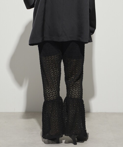 Firsthand（ファーストハンド）の「Firsthand/ファーストハンド レース編みニットパンツ（その他パンツ・レディース・オフホワイト/ブラック・ﾌﾘ-）」の13枚目の写真