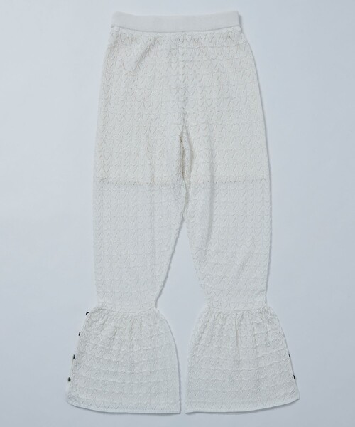 Firsthand（ファーストハンド）の「Firsthand/ファーストハンド レース編みニットパンツ（その他パンツ・レディース・オフホワイト/ブラック・ﾌﾘ-）」の2枚目の写真
