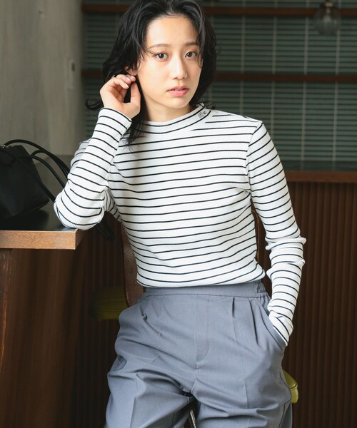 【セール】LACOSTE / ボトルネック ロングスリーブ Tシャツ（Tシャツ/カットソー）｜LACOSTE（ラコステ）