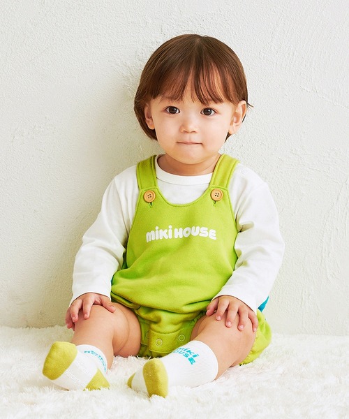 MIKI HOUSE（ミキハウス）の「【WEB限定】ロゴソックス（11cm－23cm）（ソックス/靴下・キッズ・レッド/サックスブルー/イエロー/ネイビー/ホワイト/レッド系その他/ライトグリーン/ピンク/グリーン・17cm/15cm/13cm/11cm/21cm/19cm/13-15cm/15-17cm/17-19cm/19-21cm/21-23cm/11-13cm）」の10枚目の写真