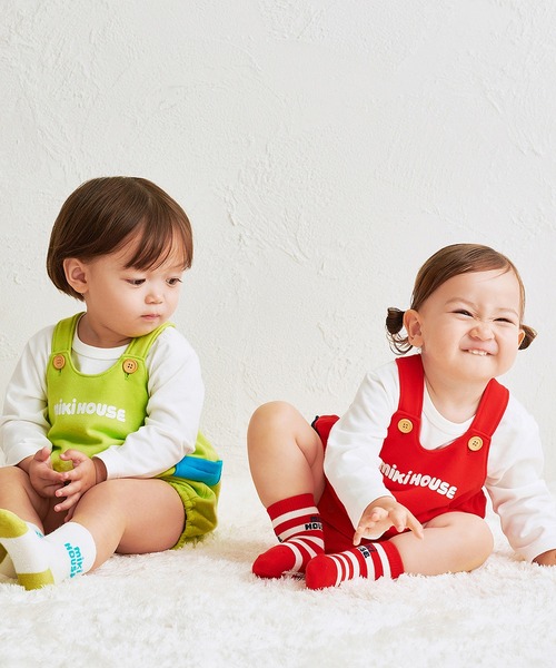 MIKI HOUSE（ミキハウス）の「【WEB限定】ロゴソックス（11cm－23cm）（ソックス/靴下・キッズ・レッド/サックスブルー/イエロー/ネイビー/ホワイト/レッド系その他/ライトグリーン/ピンク/グリーン・17cm/15cm/13cm/11cm/21cm/19cm/13-15cm/15-17cm/17-19cm/19-21cm/21-23cm/11-13cm）」の11枚目の写真