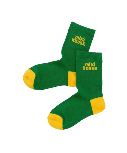 MIKI HOUSE（ミキハウス）の「【WEB限定】ロゴソックス（11cm－23cm）（ソックス/靴下・キッズ・レッド/サックスブルー/イエロー/ネイビー/ホワイト/レッド系その他/ライトグリーン/ピンク/グリーン・17cm/15cm/13cm/11cm/21cm/19cm/13-15cm/15-17cm/17-19cm/19-21cm/21-23cm/11-13cm）」の21枚目の写真