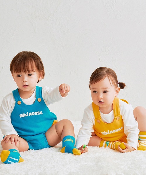 MIKI HOUSE（ミキハウス）の「【WEB限定】ロゴソックス（11cm－23cm）（ソックス/靴下・キッズ・レッド/サックスブルー/イエロー/ネイビー/ホワイト/レッド系その他/ライトグリーン/ピンク/グリーン・17cm/15cm/13cm/11cm/21cm/19cm/13-15cm/15-17cm/17-19cm/19-21cm/21-23cm/11-13cm）」の14枚目の写真