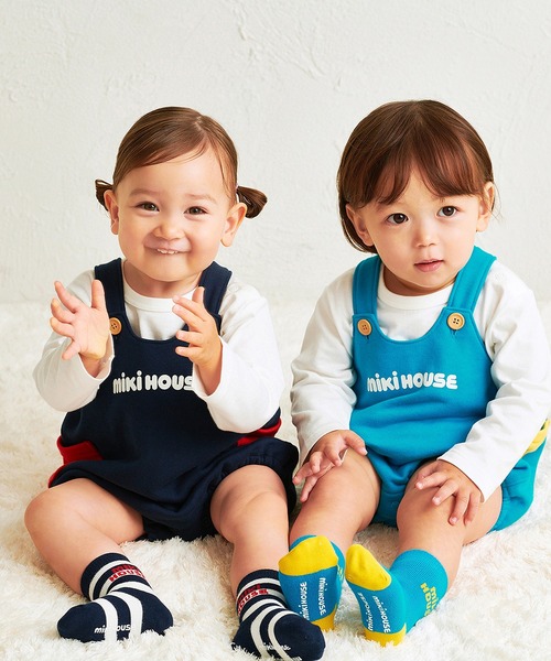 MIKI HOUSE（ミキハウス）の「【WEB限定】ロゴソックス（11cm－23cm）（ソックス/靴下・キッズ・レッド/サックスブルー/イエロー/ネイビー/ホワイト/レッド系その他/ライトグリーン/ピンク/グリーン・17cm/15cm/13cm/11cm/21cm/19cm/13-15cm/15-17cm/17-19cm/19-21cm/21-23cm/11-13cm）」の15枚目の写真