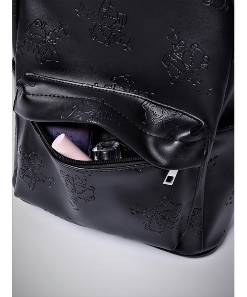 新品未使用くぎベア 総柄プリントリュック Amilige アミリージュ レフレム 新品未使用くぎベア 総柄プリントリュック Amilige アミリージュ