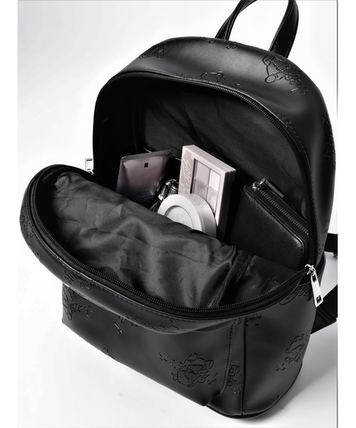 くぎベア　総柄プリントリュック　Amiliga アミリージュ　レフレム くぎベア 総柄プリントリュック Amiliga アミリージュ レフレム