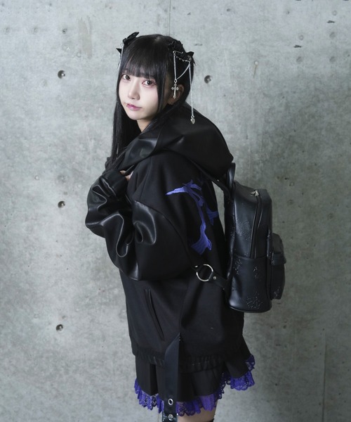 くぎベア型押し総柄リュック（バックパック/リュック）｜Amilige