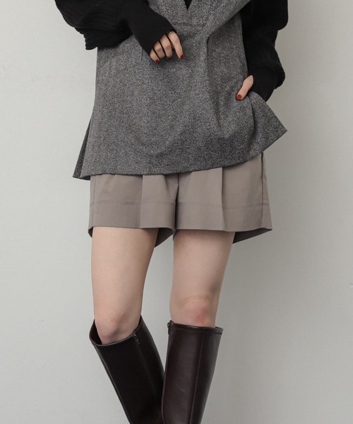 SENSE OF PLACE by URBAN RESEARCH（センスオブプレイスバイアーバンリサーチ）の「ダブルタックショートパンツ（その他パンツ・レディース・ブラック/グレー・SMALL/MEDIUM）」の10枚目の写真