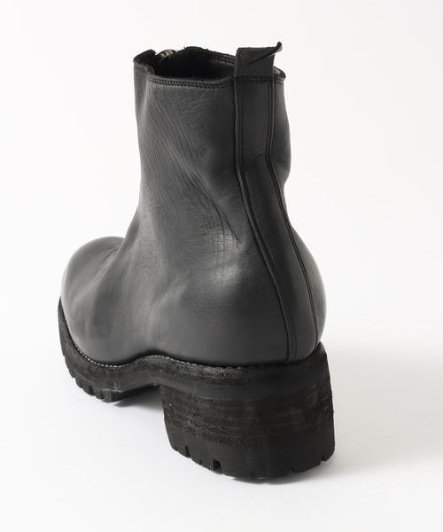 GUIDI (グイディ) PL1V Front Zip Boot with Rubber Sole