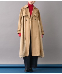 Settimissimo | シアーチェックレイヤードトレンチコート(トレンチコート)