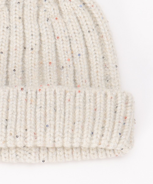 ikka（イッカ）の「ラメニットワッチ（ニットキャップ/ビーニー・キッズ・ライトグレー/コーラル・FREE）」の11枚目の写真