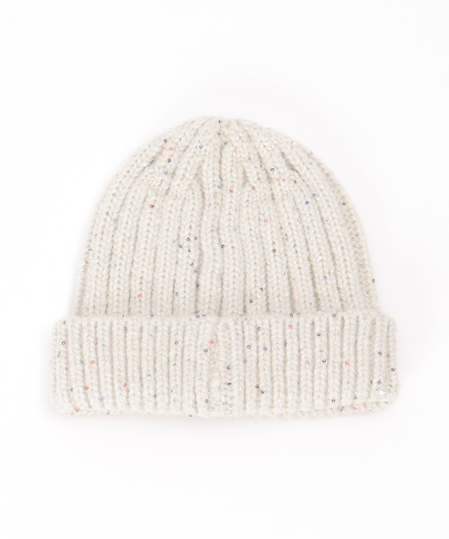ikka（イッカ）の「ラメニットワッチ（ニットキャップ/ビーニー・キッズ・ライトグレー/コーラル・FREE）」の12枚目の写真