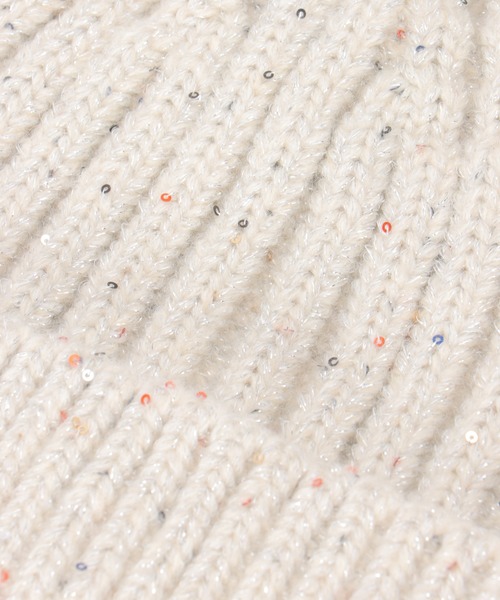 ikka（イッカ）の「ラメニットワッチ（ニットキャップ/ビーニー・キッズ・ライトグレー/コーラル・FREE）」の14枚目の写真