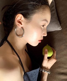 SANSeLF | 【LONSLAN】 ビッグフープピアス　sanal24a007(ピアス（両耳用）)