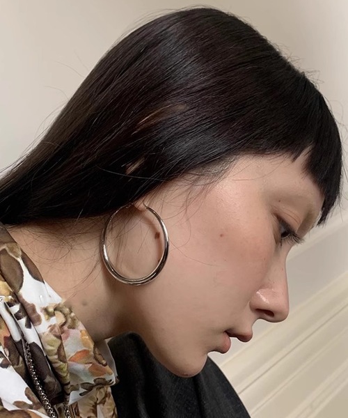 SANSeLF（サンセルフ）の「【LONSLAN】 ビッグフープピアス　sanal24a007（ピアス（両耳用）・レディース・A/B・FREE）」の21枚目の写真