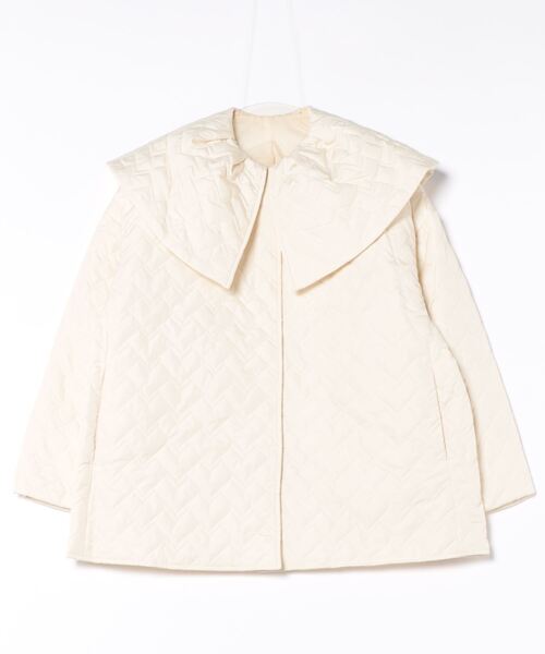 INCEDE（インシード）の「大襟キルトショートコート（その他アウター・レディース・オフホワイト/ブラック・M/L/LL）」の21枚目の写真