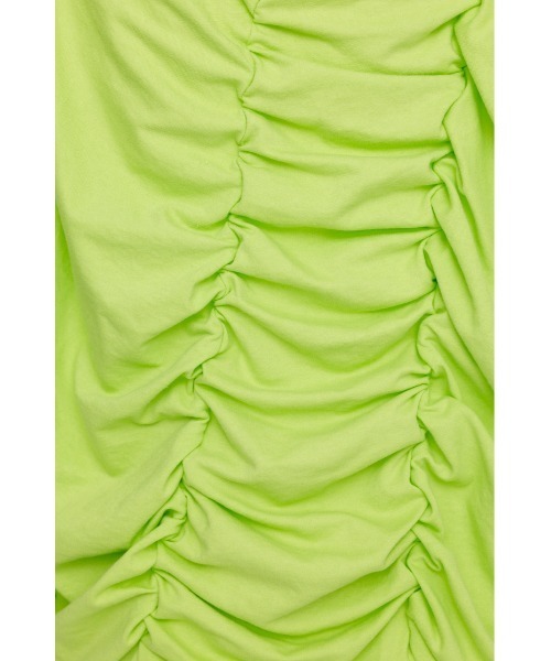 SLY（スライ）の「SHIRRING OVER SW TOPS シャーリング オーバー スウェット トップス トレーナー（スウェット・レディース・ライム/ブラック/ホワイト・FREE）」の5枚目の写真