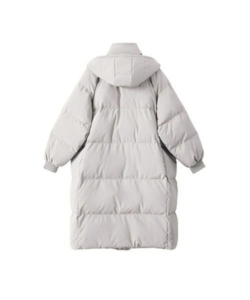 エコダウンフードブルゾン オーバーサイズ ジャケット フード付き