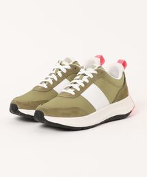 【fitflop/フィットフロップ】F-MODE FLOW FABRIC/SUEDE/LEATHER FLATFORM SNEAKERS