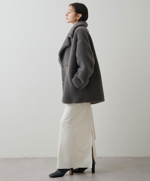 THE PAUSE】ボアダブルコート（その他アウター）｜THE PAUSE（ザ