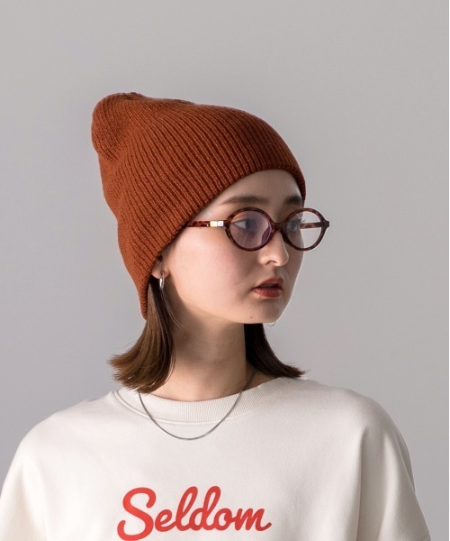 ad thie(アドティエ)の「カラーリブ ニットビーニー(ニットキャップ/ビーニー・レディース・ブラウン/グレー/ブラック/アイボリー・FREE)」の21枚目の写真